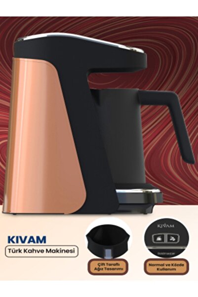 GOLDMASTER Kıvam Gold Geniş Hazneli Akıllı Yerleştirme Patentli Türk Kahve Makinesi
