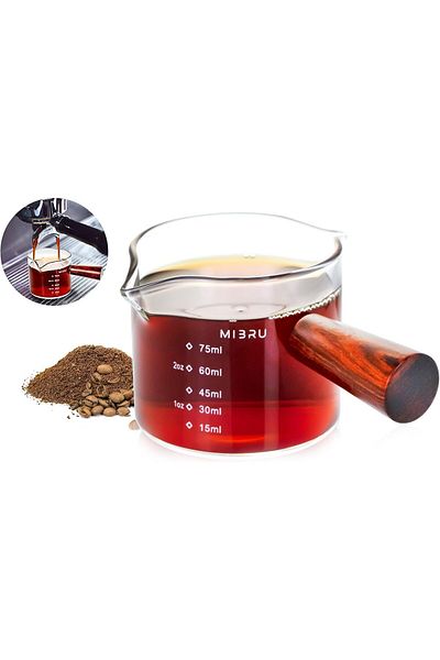 MIBRU Coffee mesure jug wood handle 75 ml