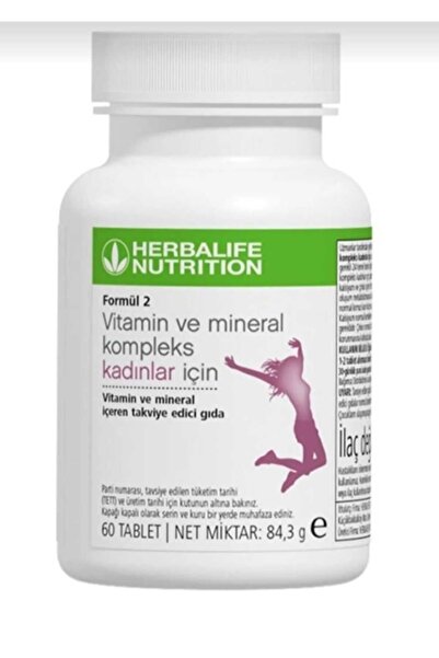 Herbalife Formül2 Vitamin ve Mineral Kompleks Kadınlar için 60 Tablet 84,3 gr