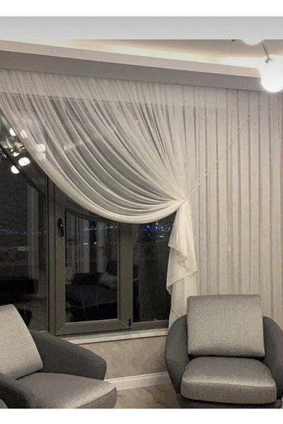 Osmanbey Perde 1 Συσκευή δεσίματος διπλού στήθους - Σχοινί, Κουρτίνα με κορνίζα με κορδόνι