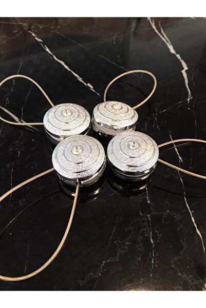 KALKAN PERDE TASARIM Cortina de vis cu cataramă argintie - zăvor din tul