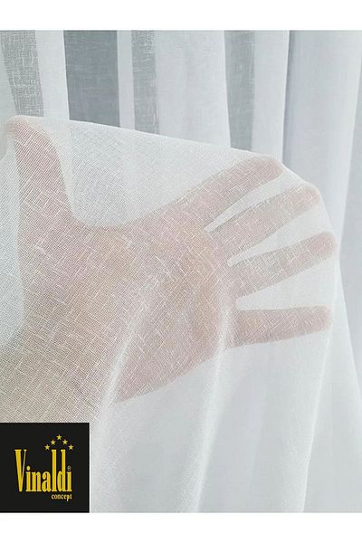Vinaldi Rüyaper New Season Folded Linen Tulle Curtain Suitable for Any Room Ironing Not Required Frequently Pleated