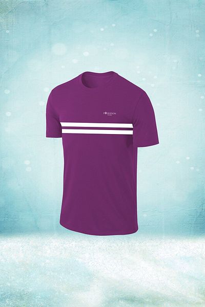 POSEIDON STORM Мъжка лилава тениска за бягане с къс ръкав, размер S-3xl, от плат Dri-fit