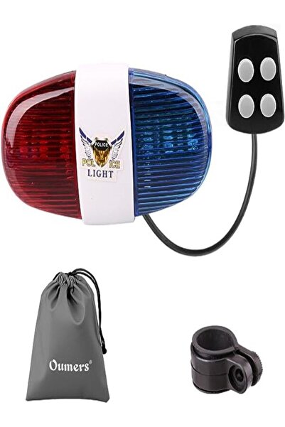 Genel Markalar Polis Kornası 6 Farklı Led Işık Modu 4 Farklı Yüksek Siren Sesi Kaliteli Abs Plastik (PİLİ YANINDA)