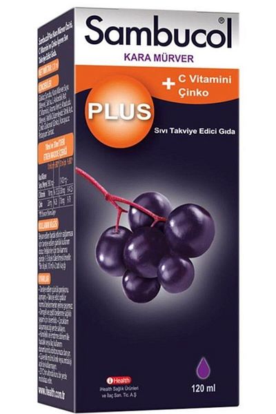 Sambucol 120 Ml Plus Black Elderberry Extract - Vitamin C and Zinc