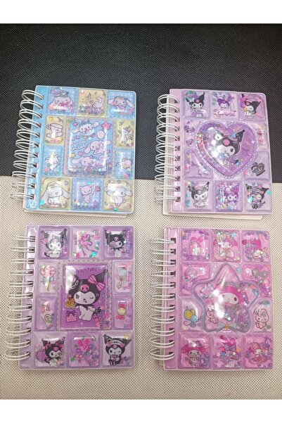 Meyra Accessories Sanrio Kawaii Kuromi - My Melody Cinna Mini Notebook with Water Cover, School Student Gift 1 Piece