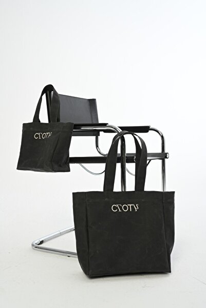 Cloth 1001 Mumlu Kanvas Midi Çanta (NOIR BLACK)