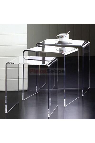 birnur Pleksi Akrilik Zigon Sehpa