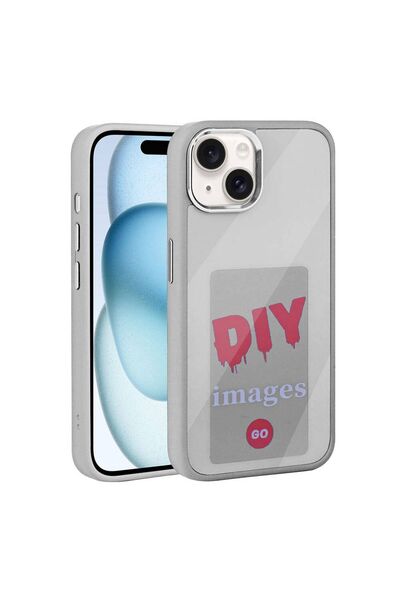Başkenttekno iPhone 14 Kılıf Ekranı Yansıtan Akıllı NFC Kapak