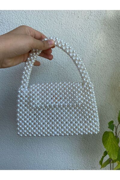 Ramada Çanta İnci Boncuklu Çanta El v Omuz Çantası