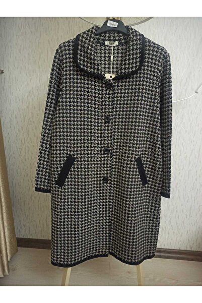 Ön-Er Giyim Çelik Örgü Düğmeli Kışlık Triko Anne Ceket Hırka