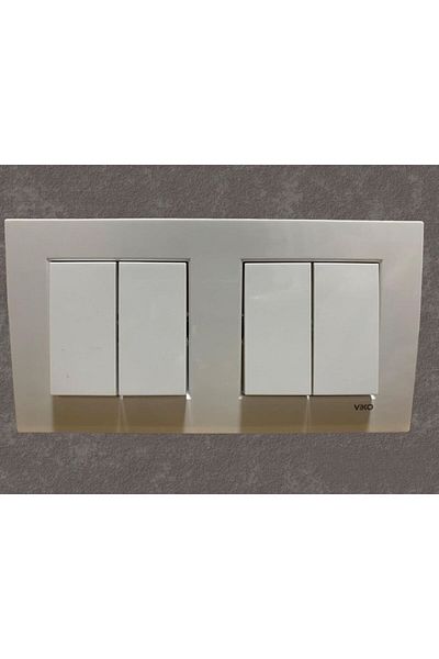 orka elektrik Viko Karre 2 Piece Set 2 Pieces Commutator + 2 Piece Frame