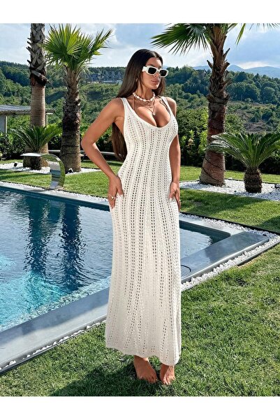 TOFAN TRİKO Πλεκτό φόρεμα παραλίας