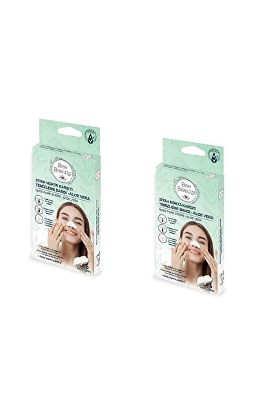 Bee Beauty Siyah Nokta Karşıtı Burun Temizleme Bandı - Aloe Vera 6'lı X2 Adet