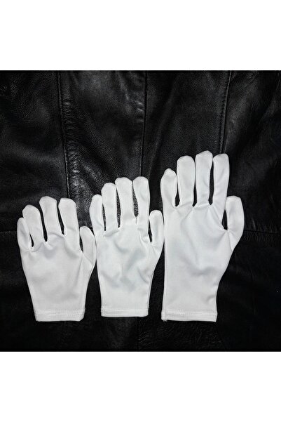 Toprak eldiven 10 Çift Beyaz Pandomim Çocuk Gosteri,toren Eldiveni