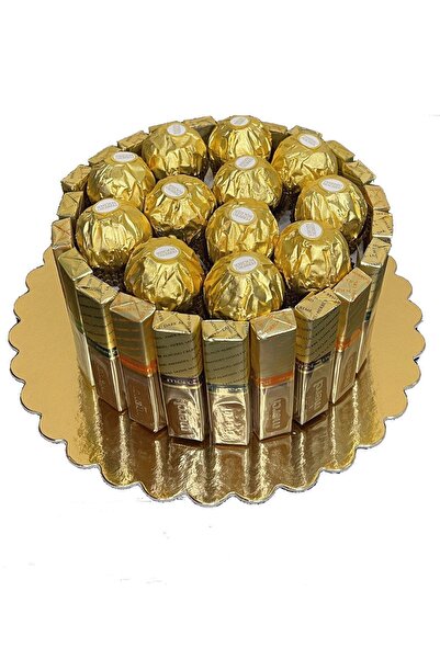 Ferrero Rocher Merci Çikolata Hediye Çikolata Sepeti Aranjmanı No 1 Büyük Boy