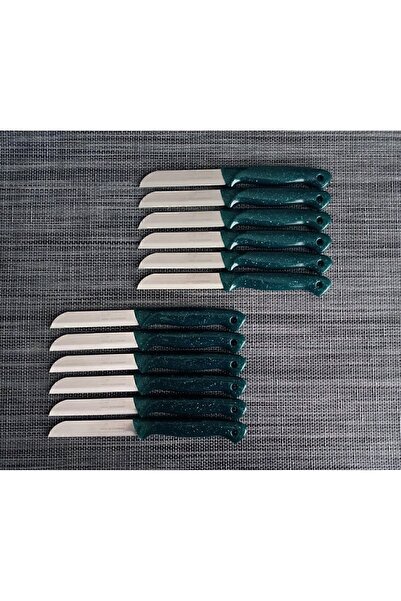 Solingen Meyve 12'li Simli Yeşil Bıçak