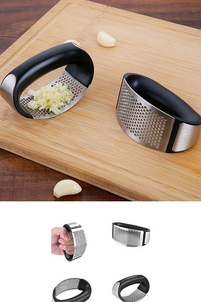 SARFEX Stainless Steel Press - Garlic Crusher, Shredder Chopping Tool