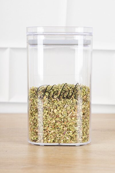 DNS HOME 12-Piece 250 ml Mica Spice Jar Set with Vacuum Lid Storage Container Jar Set with Transparent Label