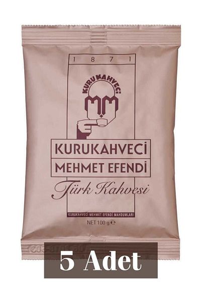 Mehmet Efendi Kurukahveci Mehmet Efendi Turkish Coffee 100 G Foil Packaging X 5 Pieces