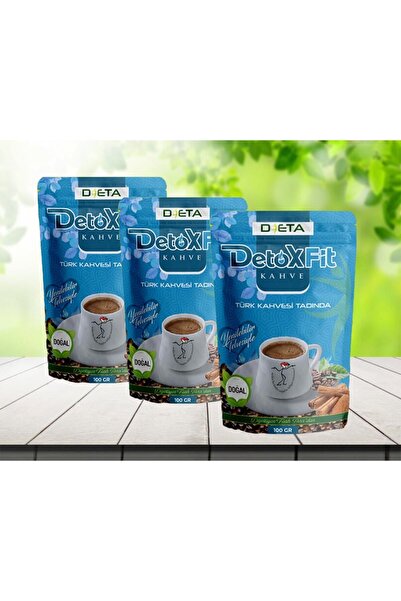 DİETA DETOX Dieta DetoxFit Diyet Kahve 100 g 3 adet