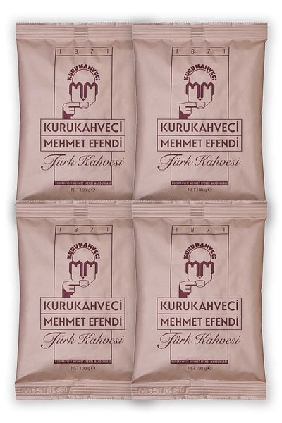 Mehmet Efendi Kurukahveci Mehmet Efendi Turkish Coffee 100 G Foil Packaging X 4 Pieces8690627021209