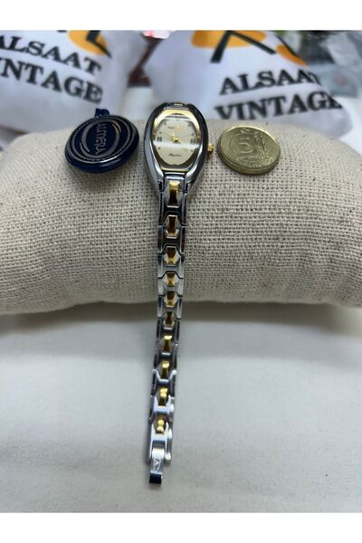 Almera Alsaat Vintage Retro Women's Watch Silver Color