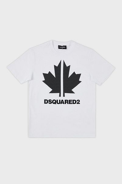 DSquared2 Tricou pentru copii din bumbac cu decolteu - DQ0028 D004G