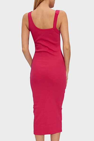 VERSACE JEANS COUTURE Stretch Cotton Baroque Buckle Midi Dress DRESS 76HAO947 J0004 401