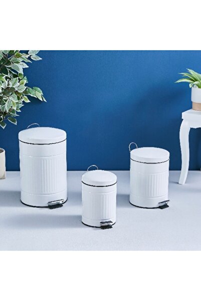 Home Box Country Metal Pedal Bin - 5 L