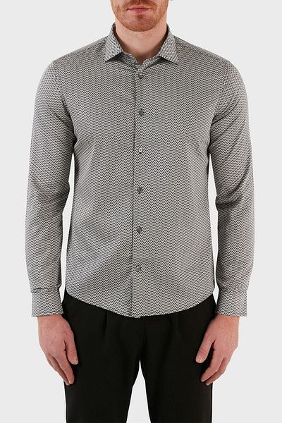 Emporio Armani Βαμβακερό πουκάμισο Slim Fit Ανδρικό πουκάμισο 6k1c65 1nzez F015
