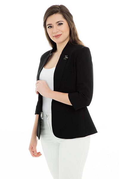 AYHAN Jachetă neagră de damă - 04690179