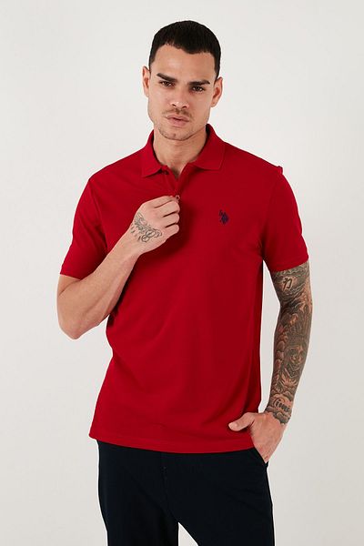 U.S. Polo Assn. Pánské polo tričko U.S. Polo Slim Fit s výstřihem – G081GL0111792406
