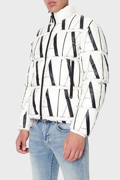 Armani Exchange Logo Regular Fit Zippered Puffer Coat Men's Coat 8nzbp8 Znulz 21be