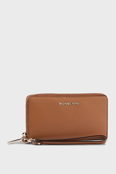 Michael Kors Genuine Leather Jet Set Women's Wallet with Logo and Multiple Compartments 34F9Gm9E9L 230