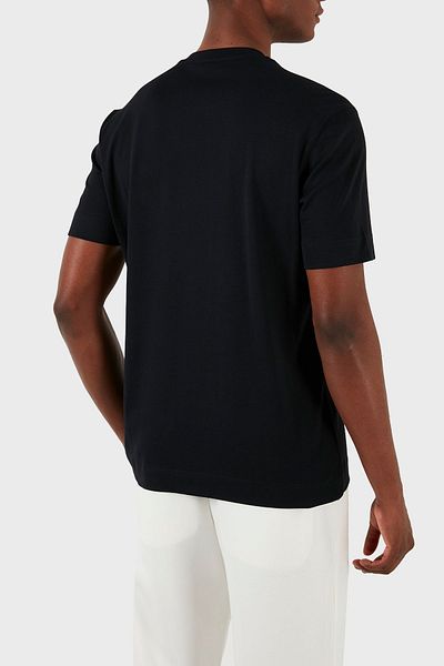 Emporio Armani Tricou din bumbac cu gât crew pentru bărbați - TRIOC cu ajustare normală 3D1TG8 1JOCZ 0051