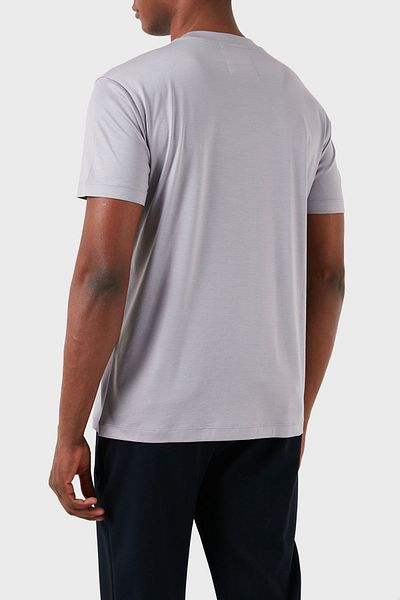 Emporio Armani Cu logo Tricou cu decolteu rotund din amestec de bumbac, cu croiala normală, Tricou pentru bărbați 8N1TD8 1JUVZ 0