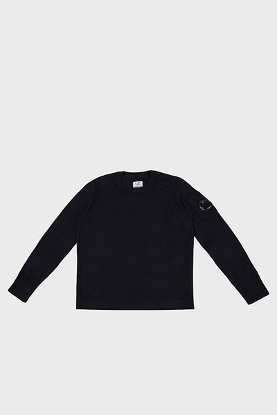 C.P. COMPANY Детски памучен пуловер с кръгло деколте - SWEATER 10CKKN036 004037A 888