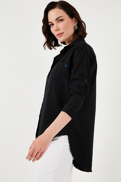 Lela Cotton Single Pocket Regular Fit Shirt SHIRT46121102S4