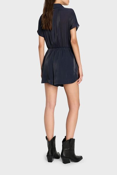 Armani Exchange Regular Fit Shirt Collar Mini Jumpsuit Jumpsuit 3DYA18 YNUUZ 1593