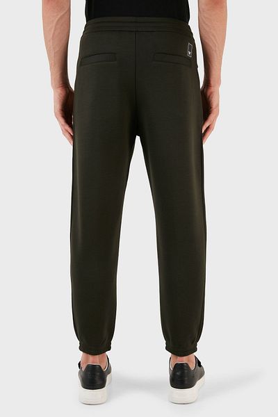 Emporio Armani Elastic Waist and Leg Fleece Textured Regular Fit Jogger Sports Pants Men'S TROUSERS
