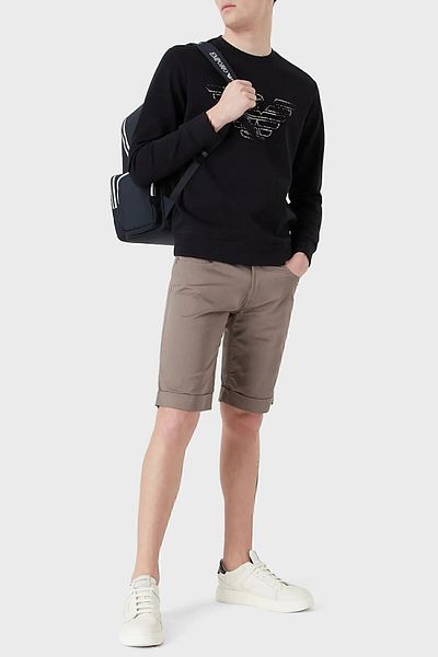 Emporio Armani Βαμβακερή τσέπη Regular Fit Short Ανδρικό Σορτς 8n1pa6 1nj7z 0144