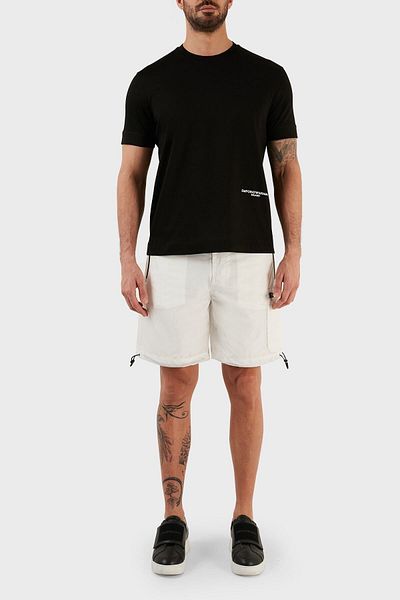 Emporio Armani Ανδρική βερμούδα με κανονική εφαρμογή με κορδόνια βερμούδα 3r1pc3 1nrmz 0101