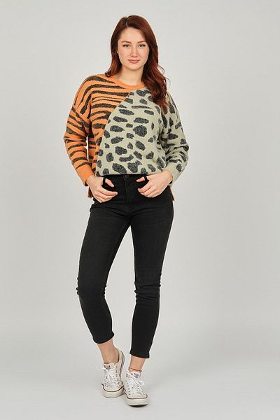 Fashion Friends Γυναικείο ψηλόμεσο τζιν παντελόνι 5370693   Ανθρακί