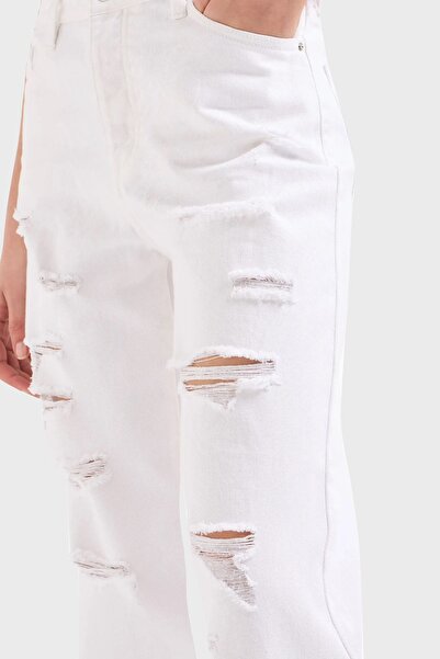 Armani Exchange J51 Ripped Detailed Tapered Fit Jeans JEANS PANT 3DYJ51 Y1HRZ 1100