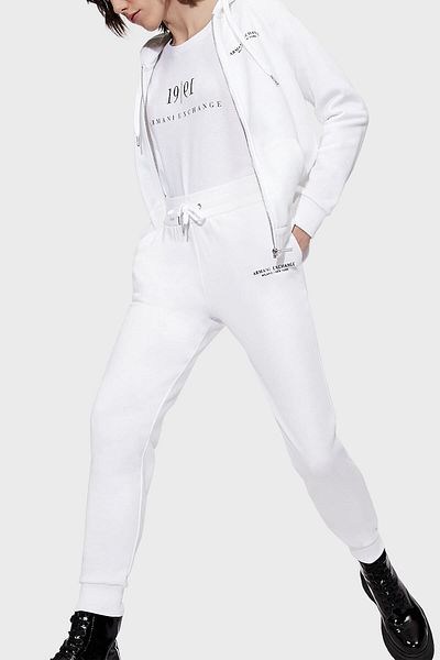 Armani Exchange Βαμβακερό στη μέση jogger αθλητικό παντελόνι γυναικείο παντελόνι 8nypba Yje5z 1100
