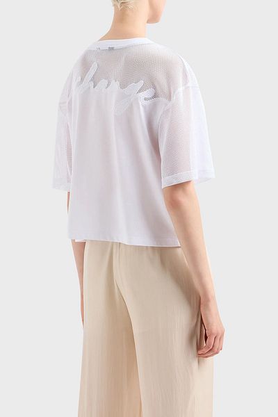 Armani Exchange Βαμβακερό μπλουζάκι με χαλαρή εφαρμογή με λαιμόκοψη T SHIRT 3DYT34 YJ3RZ 1000