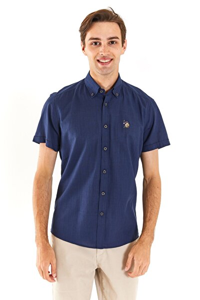 U.S. Polo Assn. Férfi ing normál 100% pamut rövid ujjú1829502