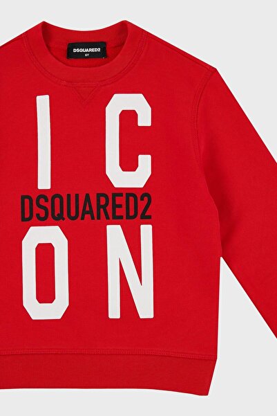 DSquared2 Βαμβακερό Παιδικό Φούτερ με λαιμόκοψη - DQ0245 D002Y