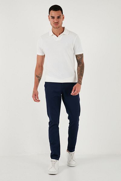 U.S. Polo Assn. Pantaloni slim pentru bărbați U.S. Polo - amestec de bumbac și in G081SZ0781827562